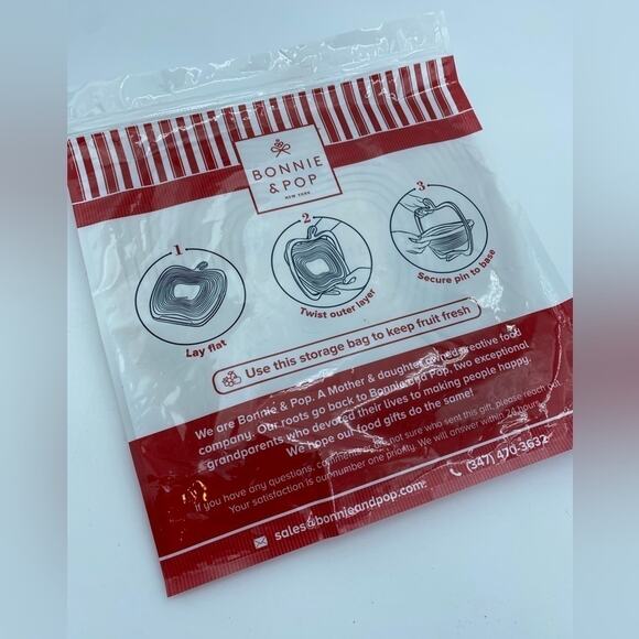 Bonnie & Pop Wooden Apple Collapsible Fruit Basket, New in box - Picture 5 of 9